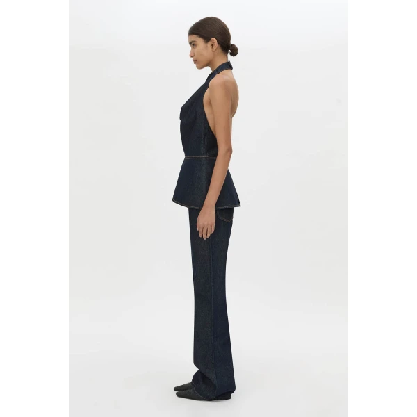 Camilla and Marc Aubrey Denim Top in Indigo, view 6 | Sleeveless | Coveti