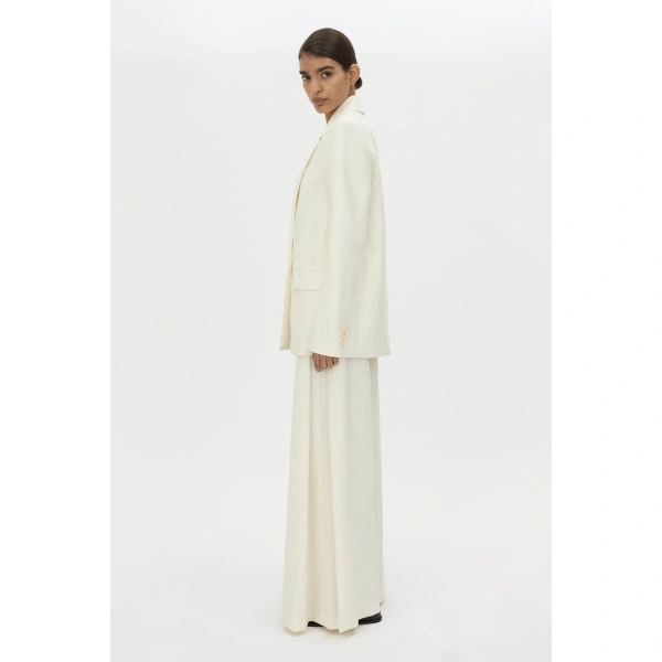 Camilla and Marc Casey Blazer in Cream Stripe, view 5 | Blazers | Coveti