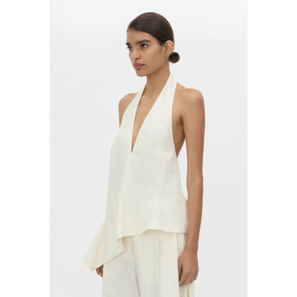 Camilla and Marc Casey Top in Cream Stripe, view 3 | Sleeveless | Coveti
