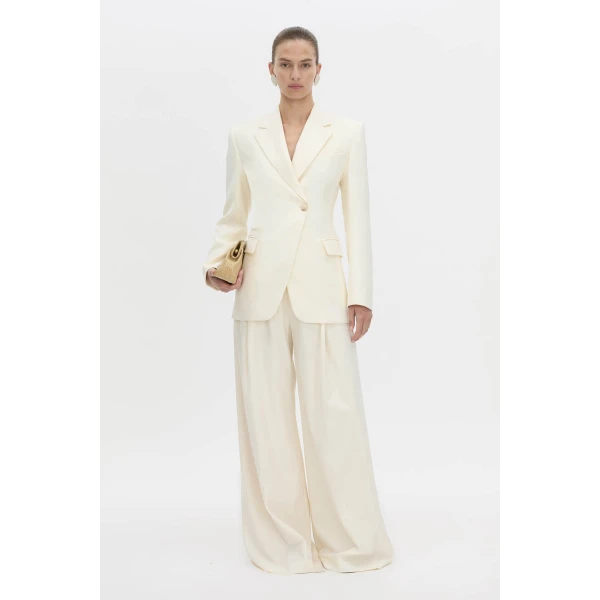Camilla and Marc Chase Blazer in Cream, view 2 | Blazers | Coveti