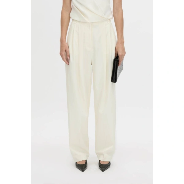 Camilla and Marc Cicero Pant in Cream, view 3 | Tailored pants | Coveti