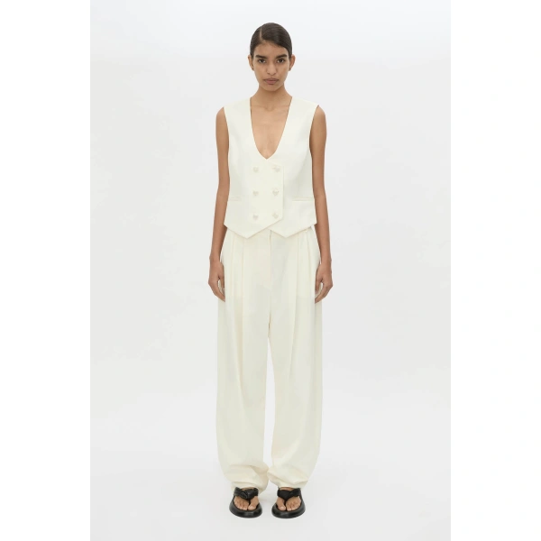 Camilla and Marc Cicero Vest in Cream, view 2 | Vests | Coveti