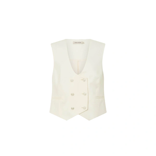Cicero Vest in Cream