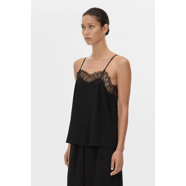 Camilla and Marc Dana Cami in Black, view 3 | Camisoles | Coveti