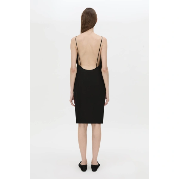 Camilla and Marc Dana Dress in Black, view 6 | Midi Dresses | Coveti