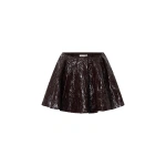 Camilla and Marc Diaz Skirt in Deep Burgundy | Mini Skirts | Coveti