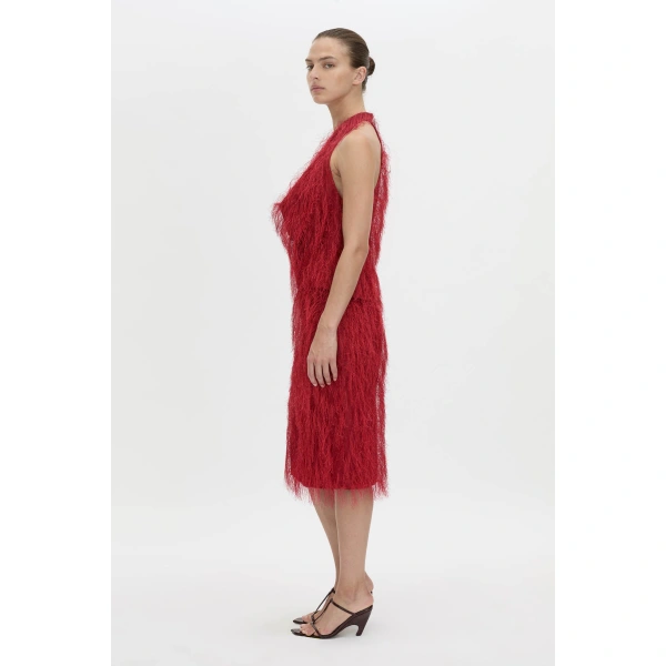 Camilla and Marc Evia Top in Lipstick Red, view 6 | Sleeveless | Coveti