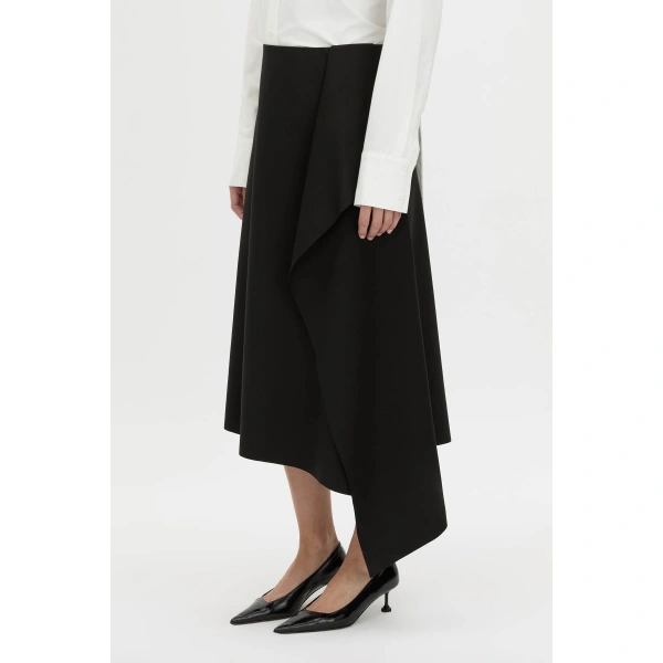 Camilla and Marc Fable Drape Skirt in Black, view 3 | Skirts | Coveti