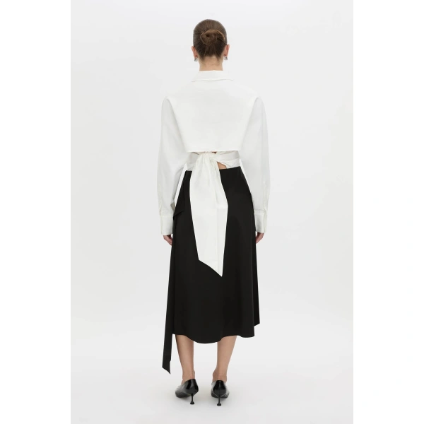 Camilla and Marc Fable Drape Skirt in Black, view 6 | Skirts | Coveti