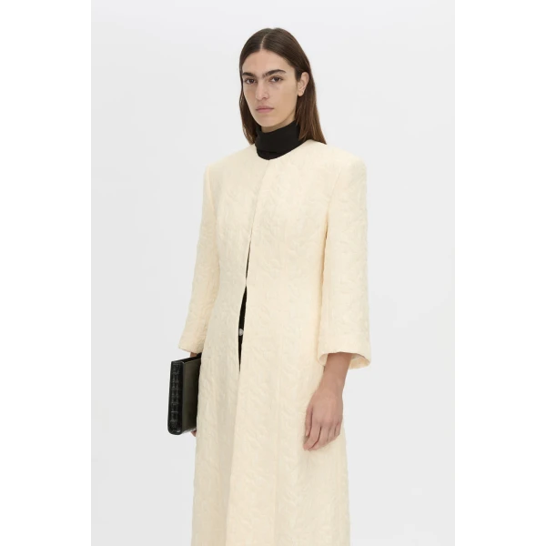 Camilla and Marc Gracia Coat in Cream, view 3 | Coats | Coveti