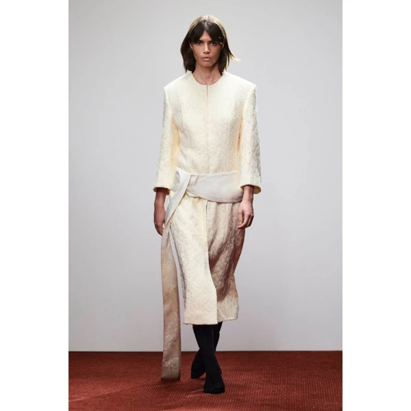 Camilla and Marc Gracia Coat in Cream, view 4 | Coats | Coveti