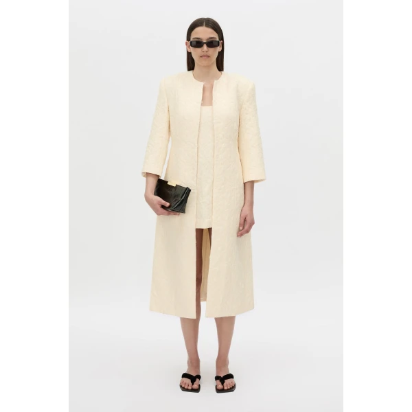 Camilla and Marc Gracia Coat in Cream, view 5 | Coats | Coveti