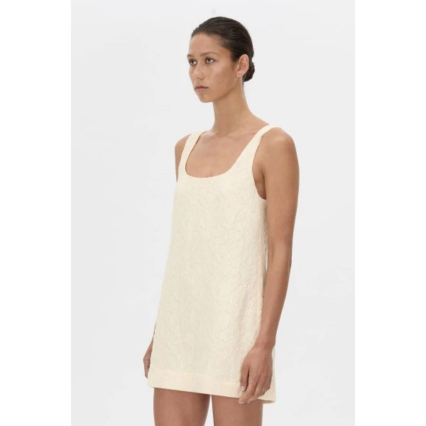 Camilla and Marc Gracia Mini Dress in Cream, view 3 | Mini Dresses | Coveti