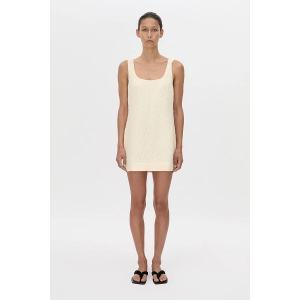 Camilla and Marc Gracia Mini Dress in Cream, view 6 | Mini Dresses | Coveti