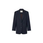 Camilla and Marc Ivar Blazer in Navy Chocolate Check | Blazers | Coveti