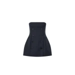 Camilla and Marc Ivar Bodice Top in Navy Chocolate Check | Sleeveless | Coveti