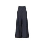 Camilla and Marc Ivar Pant in Navy Chocolate Check | Wide leg pants | Coveti