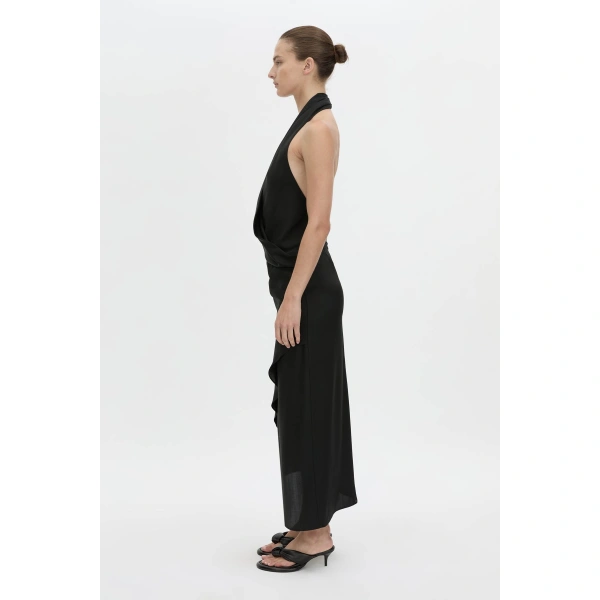 Camilla and Marc Lawrence Midi Dress in Black, view 6 | Midi Dresses | Coveti