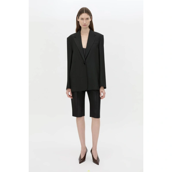 Camilla and Marc Lawrence Soft Blazer in Black, view 2 | Blazers | Coveti