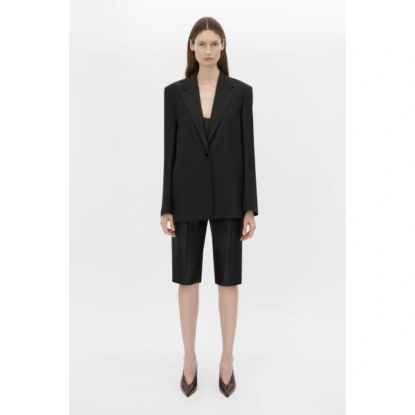 Camilla and Marc Lawrence Soft Blazer in Black, view 6 | Blazers | Coveti