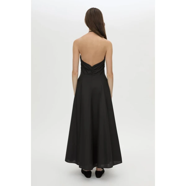 Camilla and Marc Lira Midi Dress in Black, view 5 | Midi Dresses | Coveti
