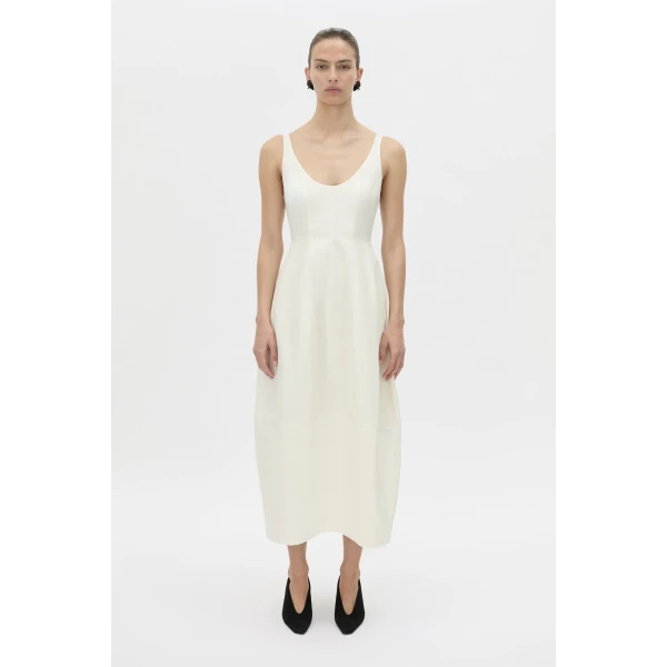 Camilla and Marc Mala Midi Dress in Cream, view 4 | Midi Dresses | Coveti