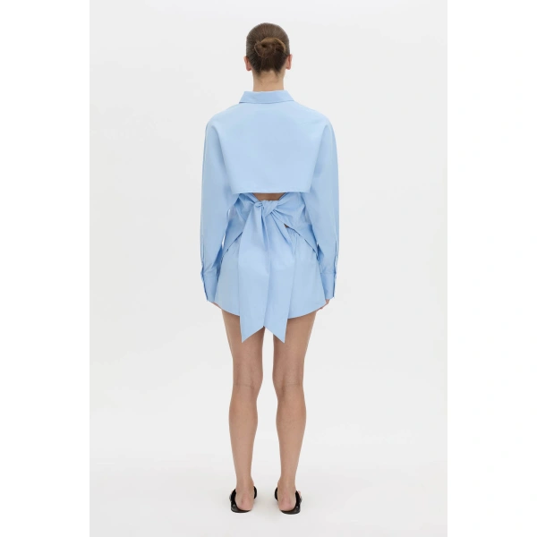 Camilla and Marc Milo Tie Back Shirt in Baby Blue, view 2 | Shirts | Coveti