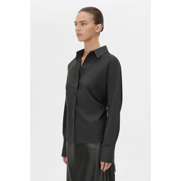 Camilla and Marc Milo Tie Back Shirt in Black, view 3 | Shirts | Coveti
