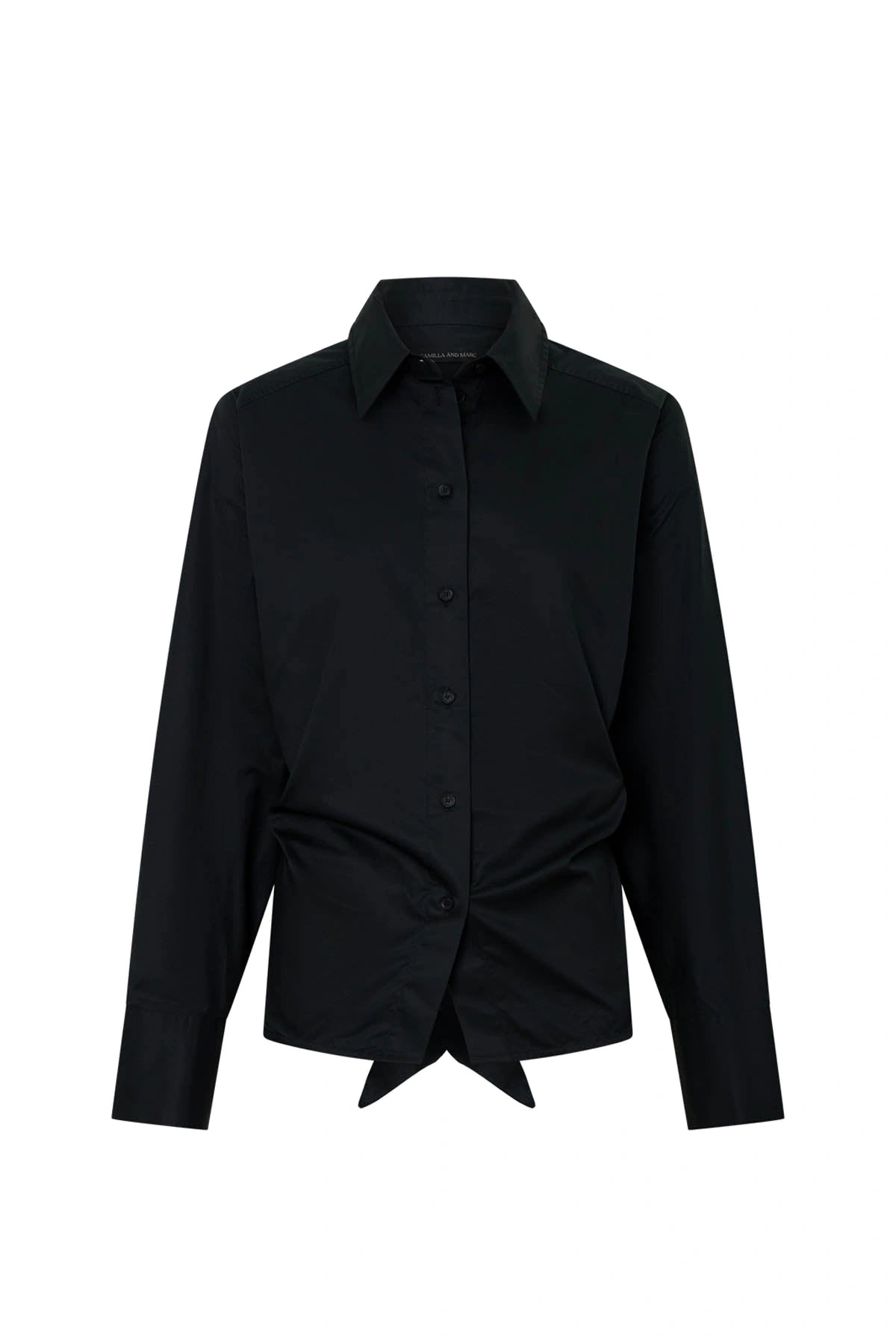Camilla and Marc Milo Tie Back Shirt in Black Camilla and Marc Milo Tie Back Shirt in Black | Shirts | Coveti