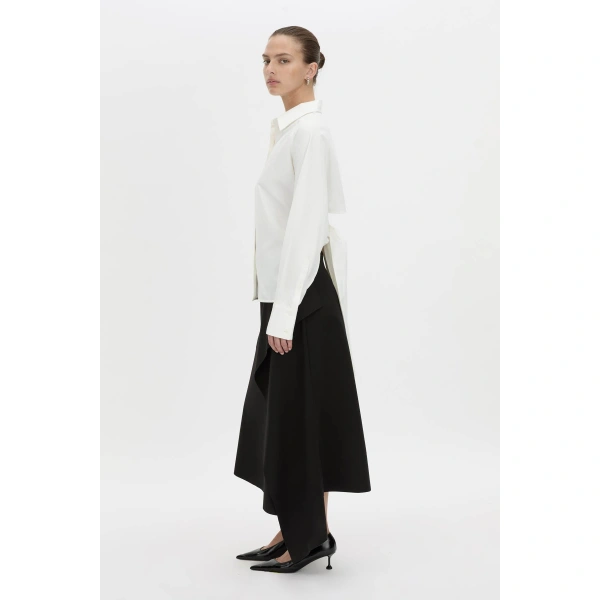 Camilla and Marc Milo Tie Back Shirt in Soft White, view 6 | Shirts | Coveti