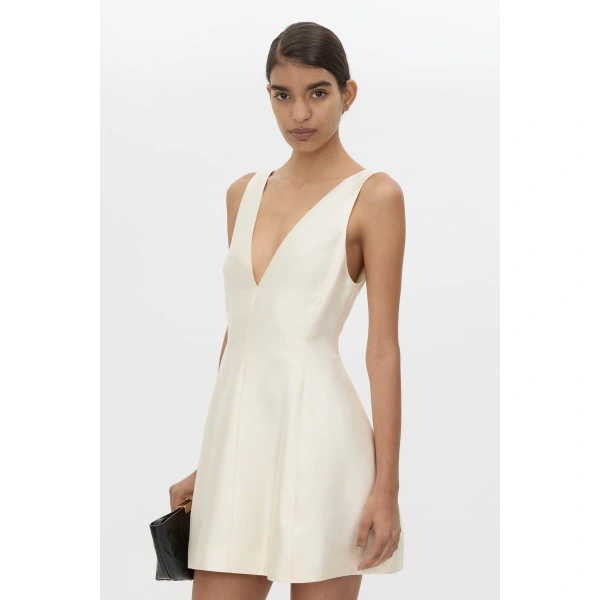 Camilla and Marc Naxos Dress in Cream, view 3 | Mini Dresses | Coveti