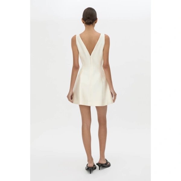 Camilla and Marc Naxos Dress in Cream, view 6 | Mini Dresses | Coveti