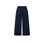 Camilla and Marc Onesto Cropped Wide Leg Pant in Navy | Wide leg pants | Coveti
