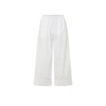 Camilla and Marc Onesto Cropped Wide Leg Pant in Soft White | Wide leg pants | Coveti