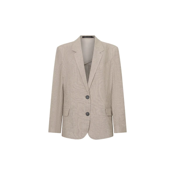 Camilla and Marc Phostre Linen Relaxed Blazer in Sand | Blazers | Coveti