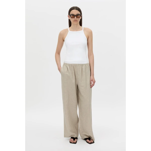 Camilla and Marc Phostre Relaxed Pant in Sand, view 2 | Wide leg pants | Coveti