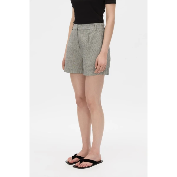 Camilla and Marc Phostre Tailored Short in Black and White, view 3 | Shorts | Coveti