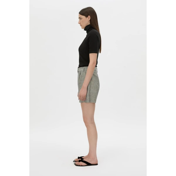 Camilla and Marc Phostre Tailored Short in Black and White, view 6 | Shorts | Coveti