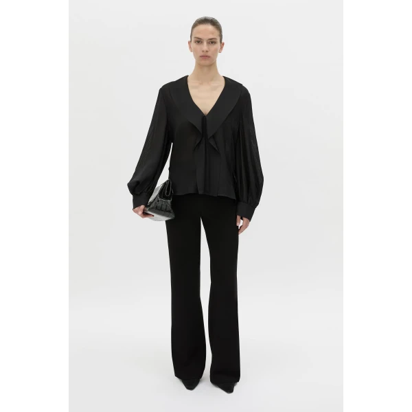 Camilla and Marc Rene Long Sleeve Top in Black, view 2 | Long Sleeve | Coveti