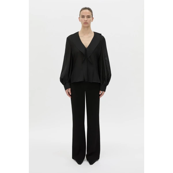 Camilla and Marc Rene Long Sleeve Top in Black, view 4 | Long Sleeve | Coveti