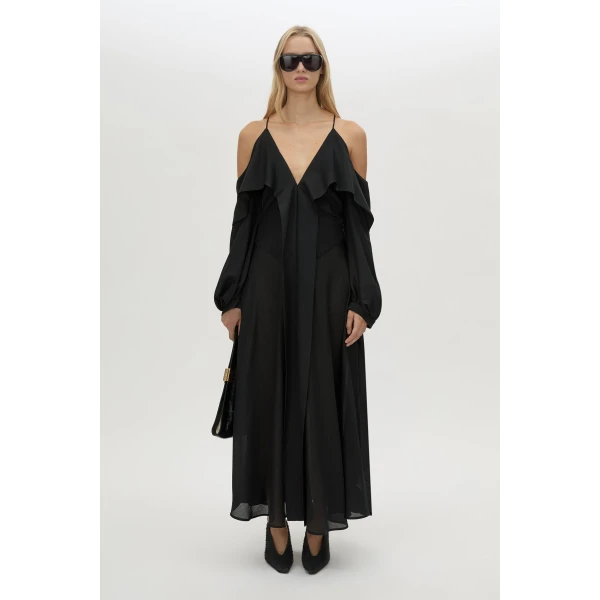 Camilla and Marc Rene Maxi Dress in Black, view 2 | Maxi Dresses | Coveti