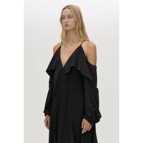 Camilla and Marc Rene Maxi Dress in Black, view 3 | Maxi Dresses | Coveti