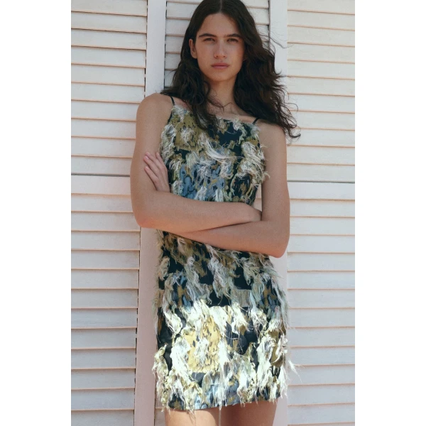 Camilla and Marc Reni Dress in Navy Multi, view 4 | Mini Dresses | Coveti