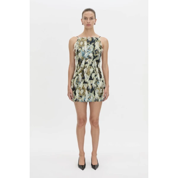 Camilla and Marc Reni Dress in Navy Multi, view 5 | Mini Dresses | Coveti