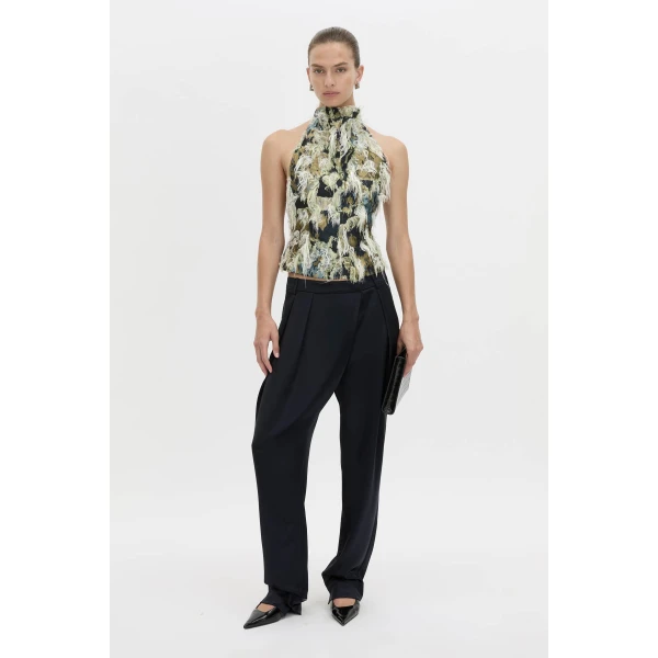Camilla and Marc Reni Top in Navy Multi, view 2 | Sleeveless | Coveti