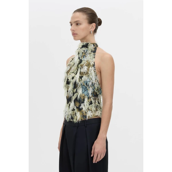 Camilla and Marc Reni Top in Navy Multi, view 3 | Sleeveless | Coveti