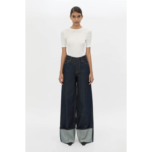 Camilla and Marc Riley Denim Jean in Indigo, view 4 | Denim | Coveti