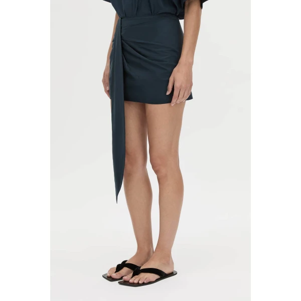 Camilla and Marc Sabi Mini Skirt in Navy, view 3 | Mini Skirts | Coveti