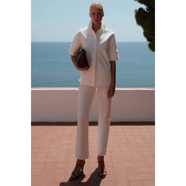 Camilla and Marc Santos Denim Shirt in Salt, view 4 | Shirts | Coveti