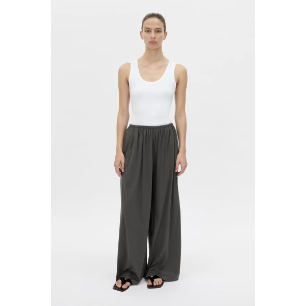 Camilla and Marc Senae Lightweight Lounge Pant in Charcoal, view 2 | Pants | Coveti
